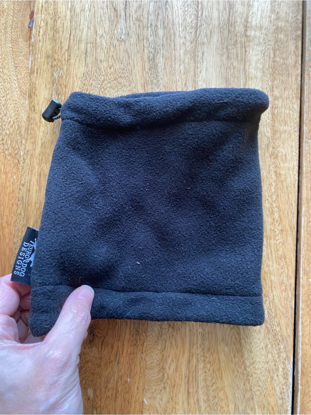Small Dog Black Fleece Snood/Scarf